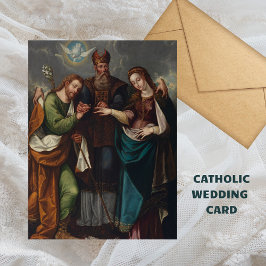 Carte Postale Mariage de la Vierge Mariage chrétien religieux