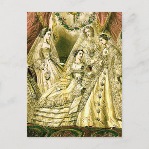 Carte Postale Mariage de Mariée Antique