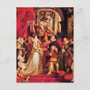 Carte Postale Mariage de Medici à Florence par Paul Rubens