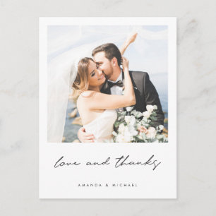 Carte Postale Mariage de Merci photo personnalisé