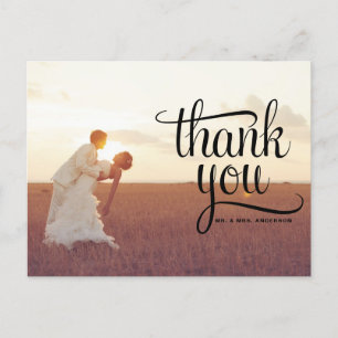 CARTE POSTALE MARIAGE DE TYPOGRAPHIE WHIMSIQUE