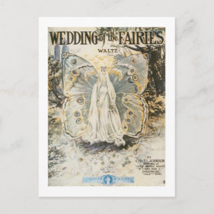 Carte Postale Mariage des Fées