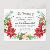 Mariage d'hiver de Noël reporté Reprogrammé