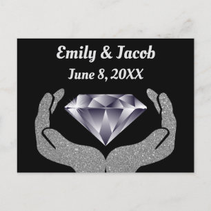 Carte postale Mariage Diamond Hands