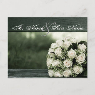 Carte Postale Mariage élégant