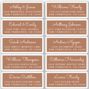 Carte postale Mariage  Étiquette de adresse invité