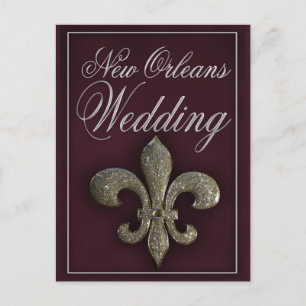Carte Postale Mariage fleur de lis de la Nouvelle-Orléans