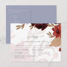 Mariage Floral Automne Orange Bourgogne Économique