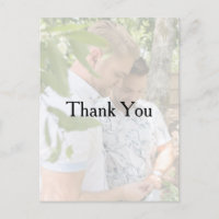 Carte postale Mariage Gay Photo personnalisée