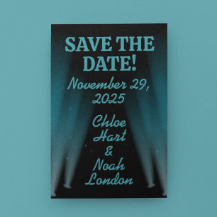 Carte Postale Mariage Hollywood Lights Save-the-Date