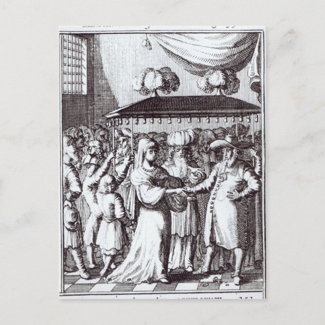 Carte Postale Mariage juif (Devant)