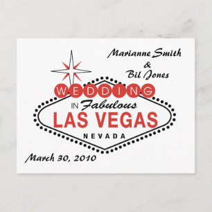 Carte postale Mariage Las Vegas