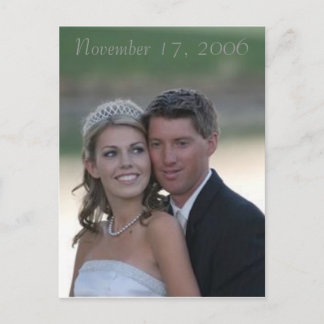 Carte Postale mariage, le 17 novembre 2006