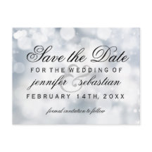 Mariage léger Silver Bokeh