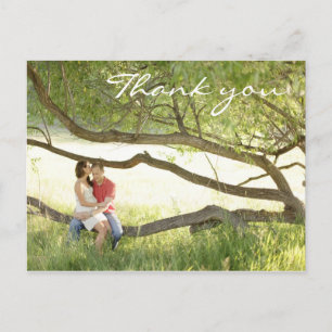 Carte postale mariage Merci