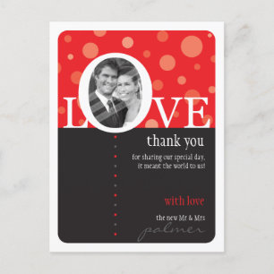Carte Postale MARIAGE MERCI DE NOTER :: LOVEbubbles 2
