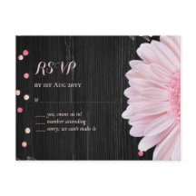 Mariage moderne de marguerite rose noire