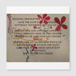 Carte postale mariage NEWSLETTER