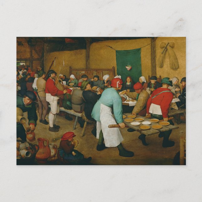 Carte Postale Mariage paysan, 1568 (Devant)