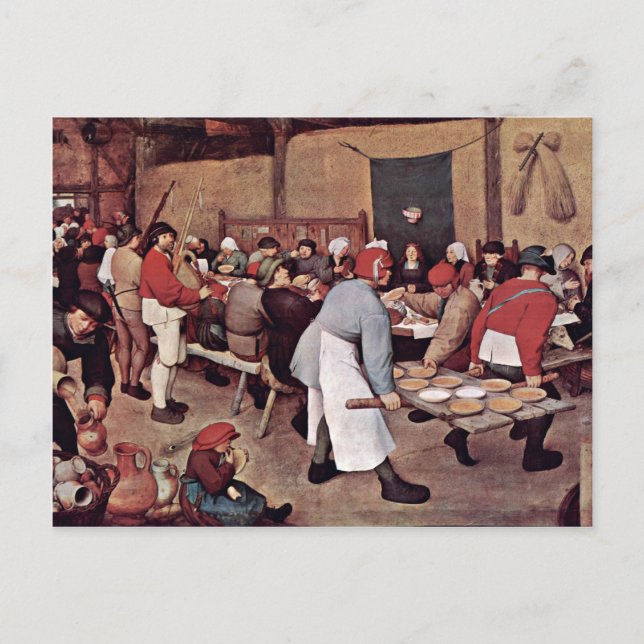 Carte Postale Mariage Paysan Par Bruegel D. Ä. Pieter (Devant)