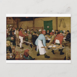 Carte Postale Mariage paysan par Pieter Bruegel l'Ancien