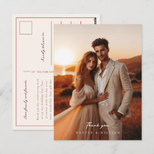 carte postale mariage photo