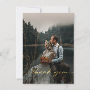 Carte postale mariage Photo Merci