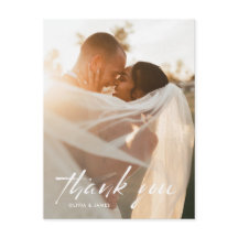 Mariage photo minimaliste moderne Merci
