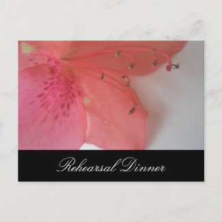 Carte Postale Mariage rose tropical