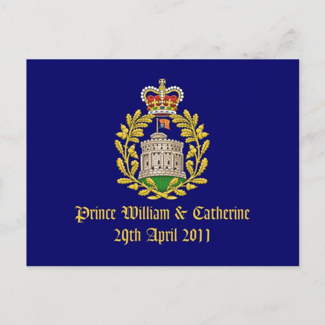 Carte Postale Mariage royal (Devant)