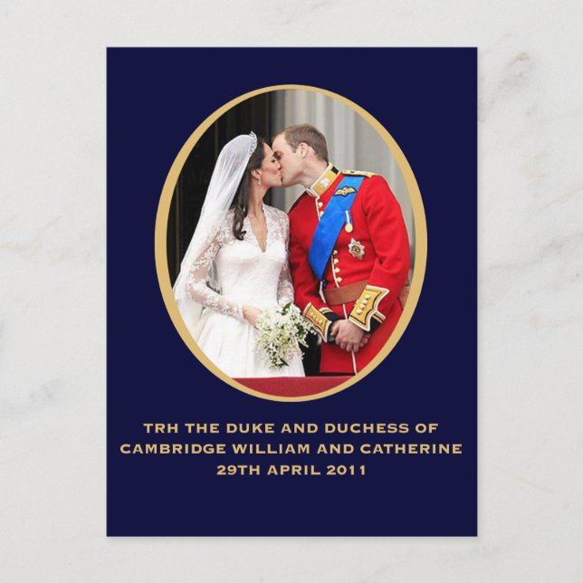 Carte Postale Mariage royal (Devant)