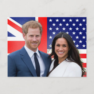 Carte Postale Mariage royal du prince Harry et Meghan Markle