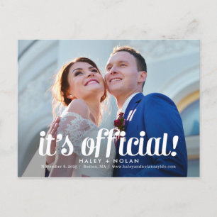 Carte postale Mariage sans peur