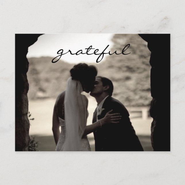 Carte postale mariage Thank You Note (Devant)
