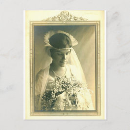 Carte Postale Mariage Vintage Une Mariée