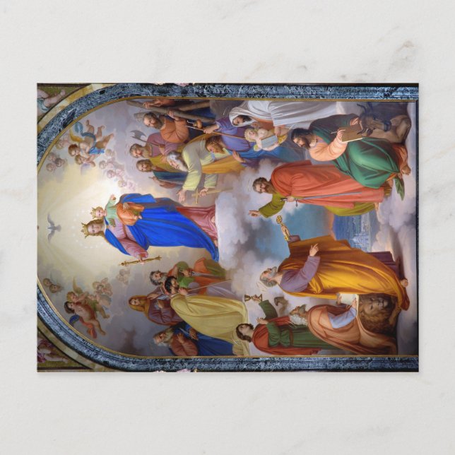 Carte Postale Marie, Aide aux chrétiens (Devant)