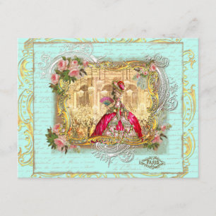 Carte postale Marie Antoinette Party à Versailles