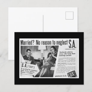 Carte Postale Marié ? Aucune raison de négliger "S.A." 😑