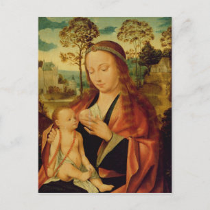 Carte Postale Marie avec le Christ Enfant, début du 16ème siècle