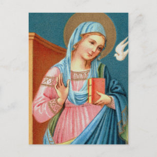 Carte Postale Marie, de l'Annonciation de F. Lippi (Détail; M 03
