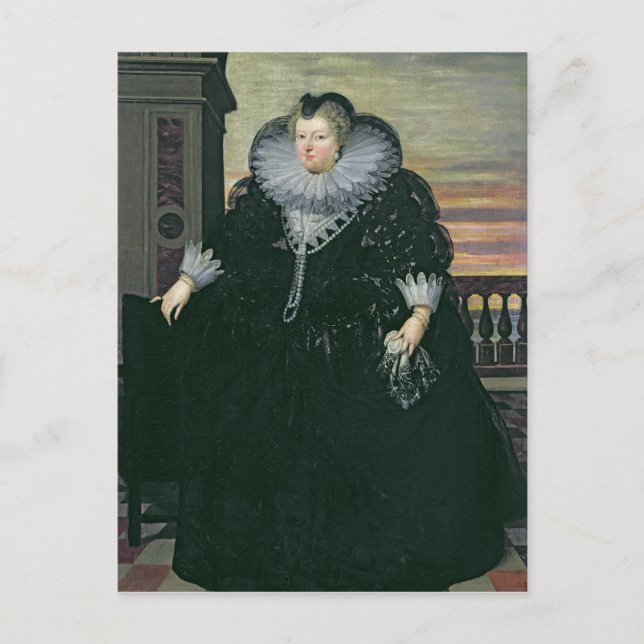 Carte Postale Marie de Medici Reine de France, 1617 (Devant)
