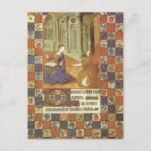 Carte Postale Marie visite sa cousine Elizabeth, médiévale