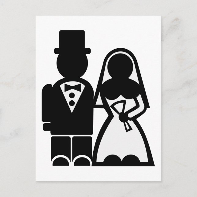 Carte Postale Mariée (Devant)