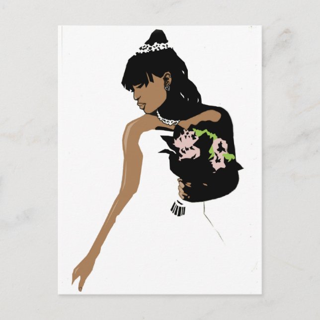 Carte Postale Mariée 2 (Devant)