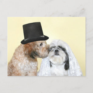 Carte Postale Mariée et fille de Canine