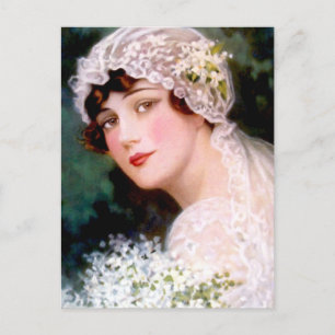 Carte Postale Mariée Vintage 