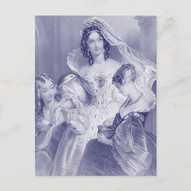 Carte Postale Mariée vintage (Devant)