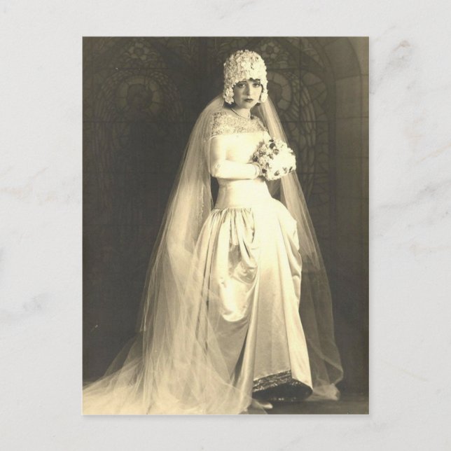 Carte Postale Mariée vintage (Devant)