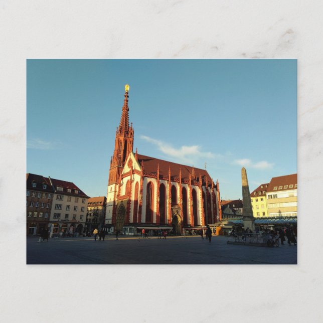 Carte Postale Marienkapelle en Würzburg, Allemagne (Devant)
