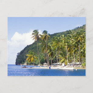 Carte Postale Marigot Bay, Sainte-Lucie, Caraïbes